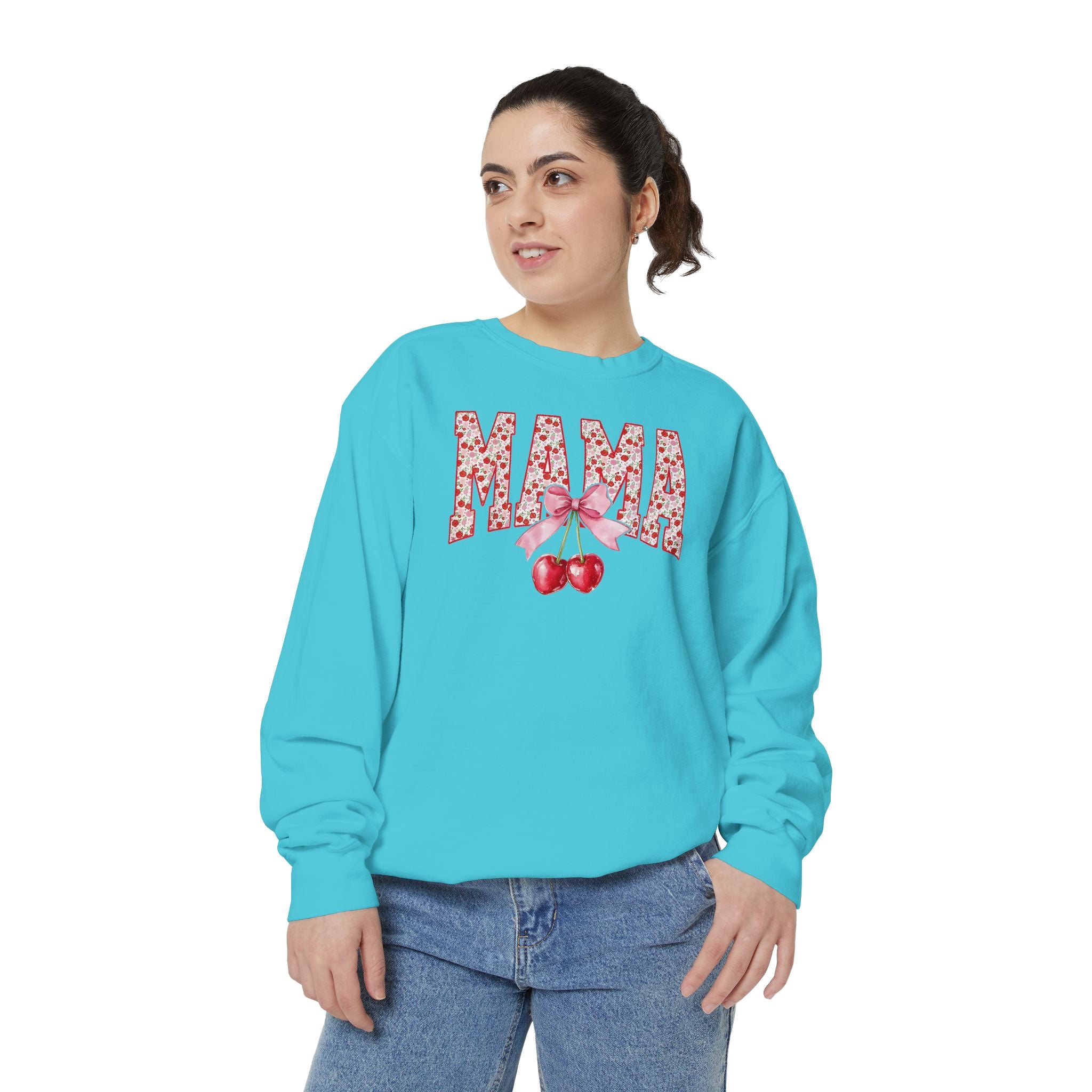 Mama Cherry Floral Sweatshirt