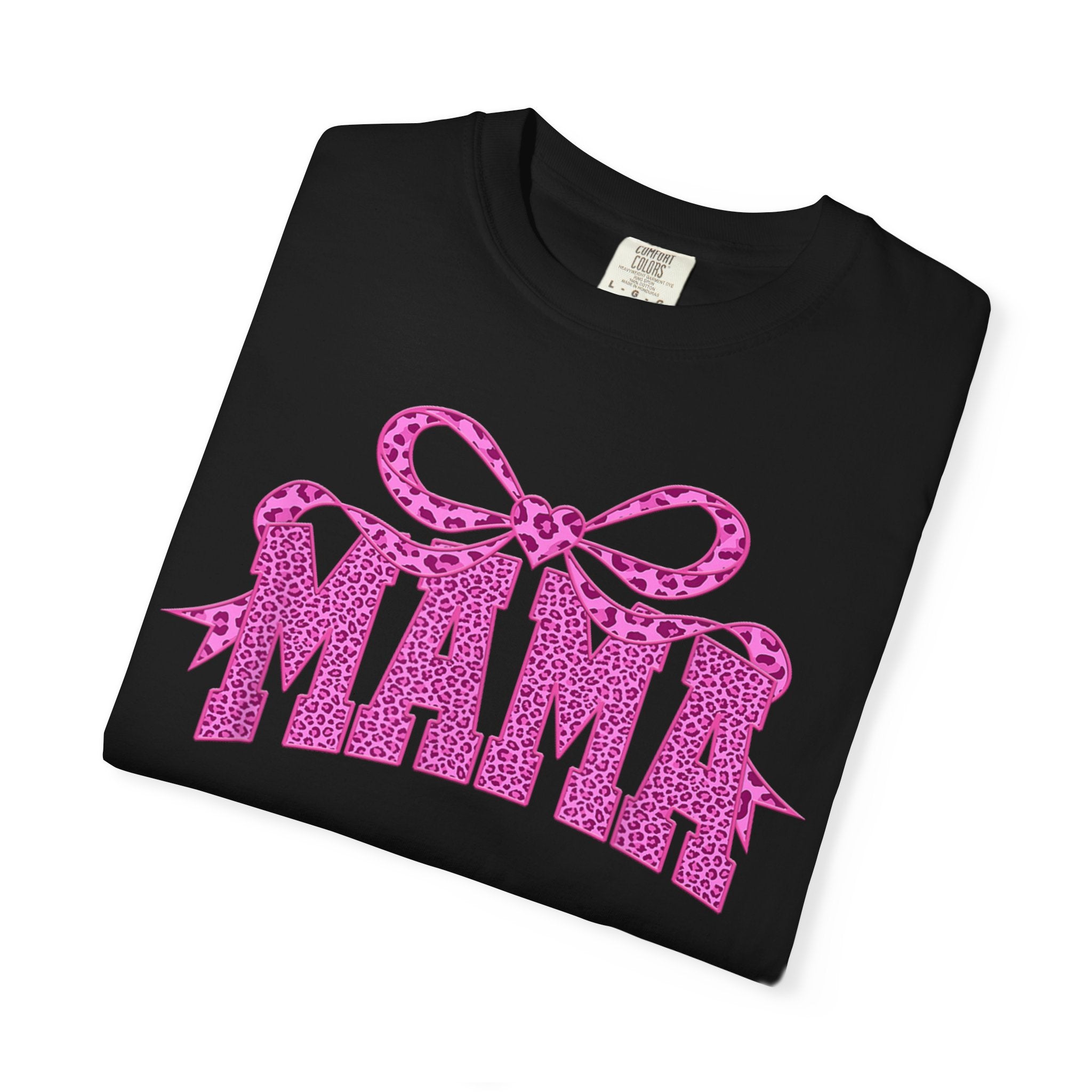 Mama Glitter Bow T-Shirt