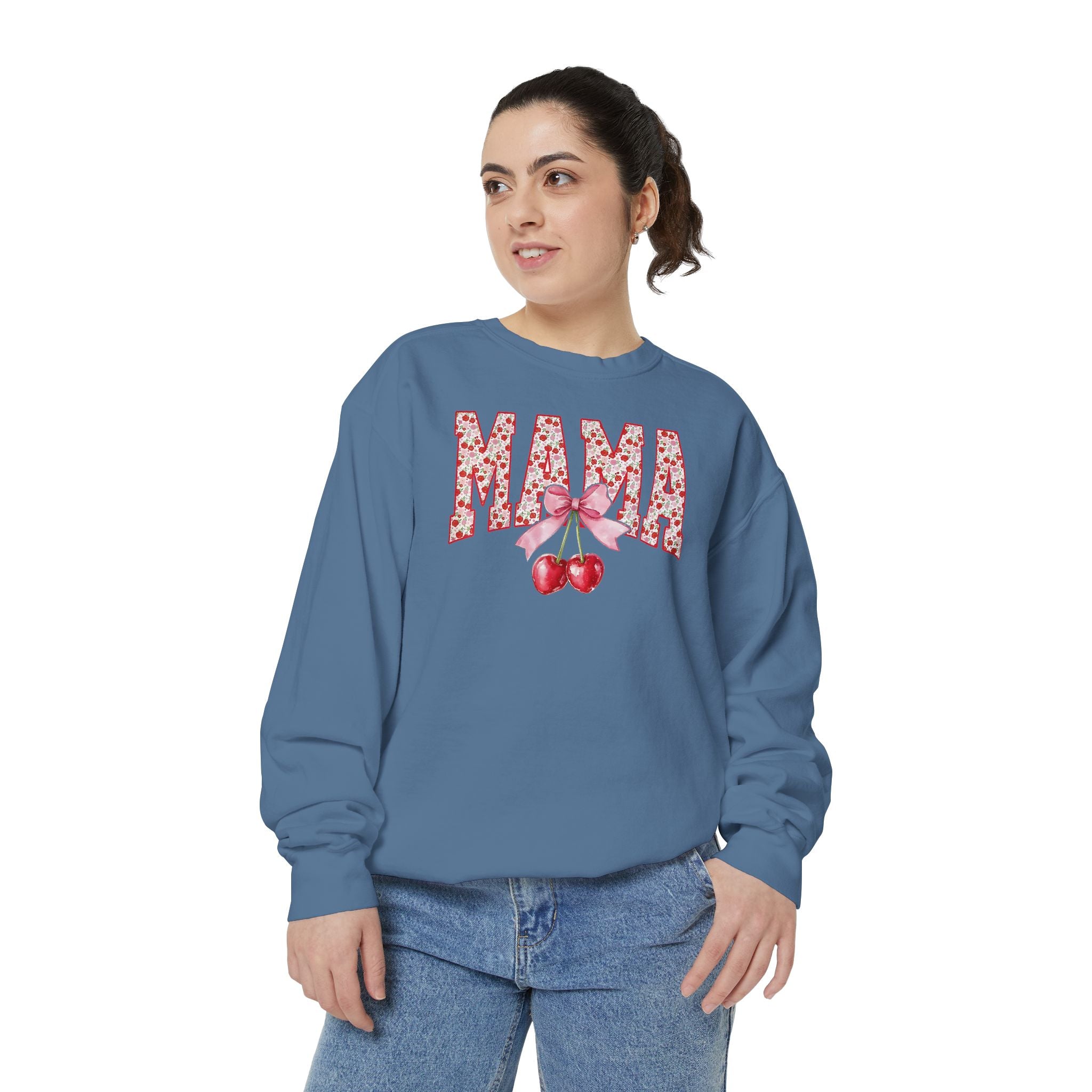 Mama Cherry Floral Sweatshirt