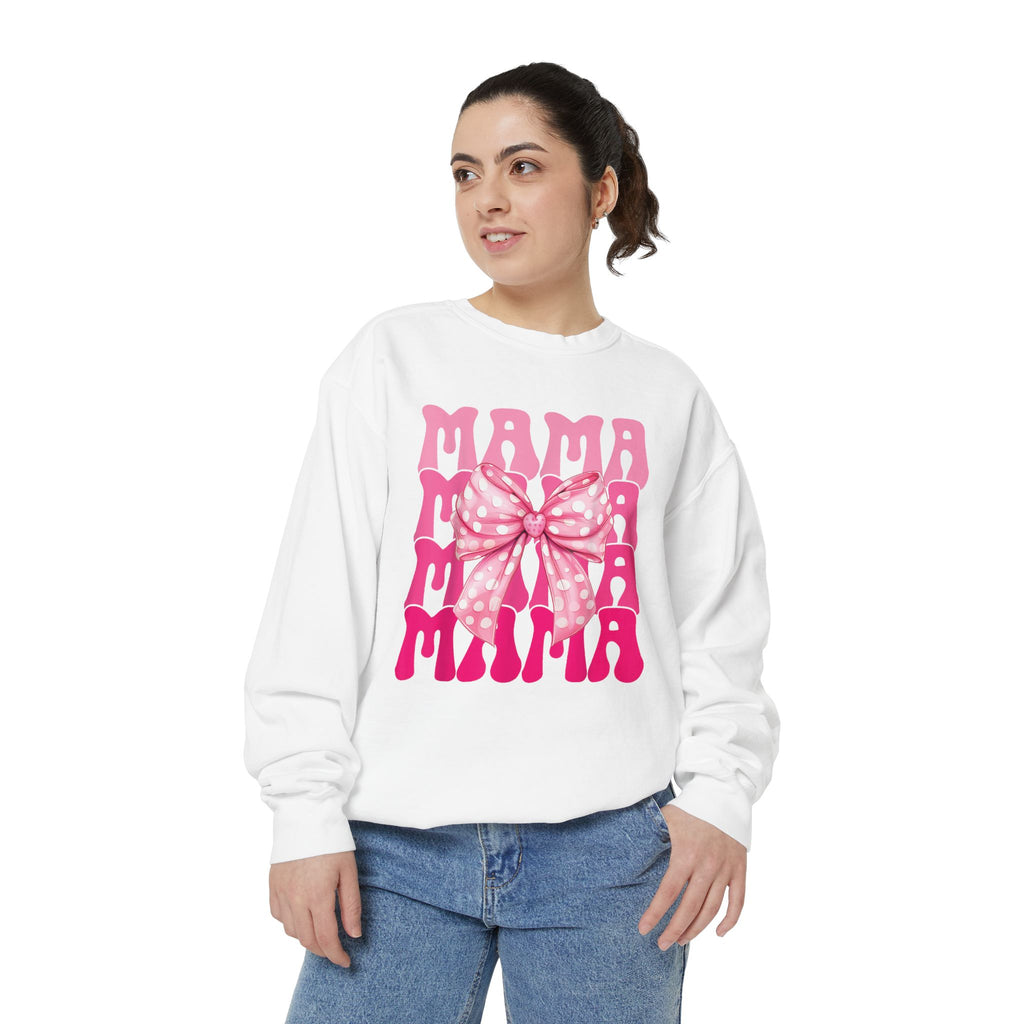Pink Bow Mama Graphic Sweatshirt