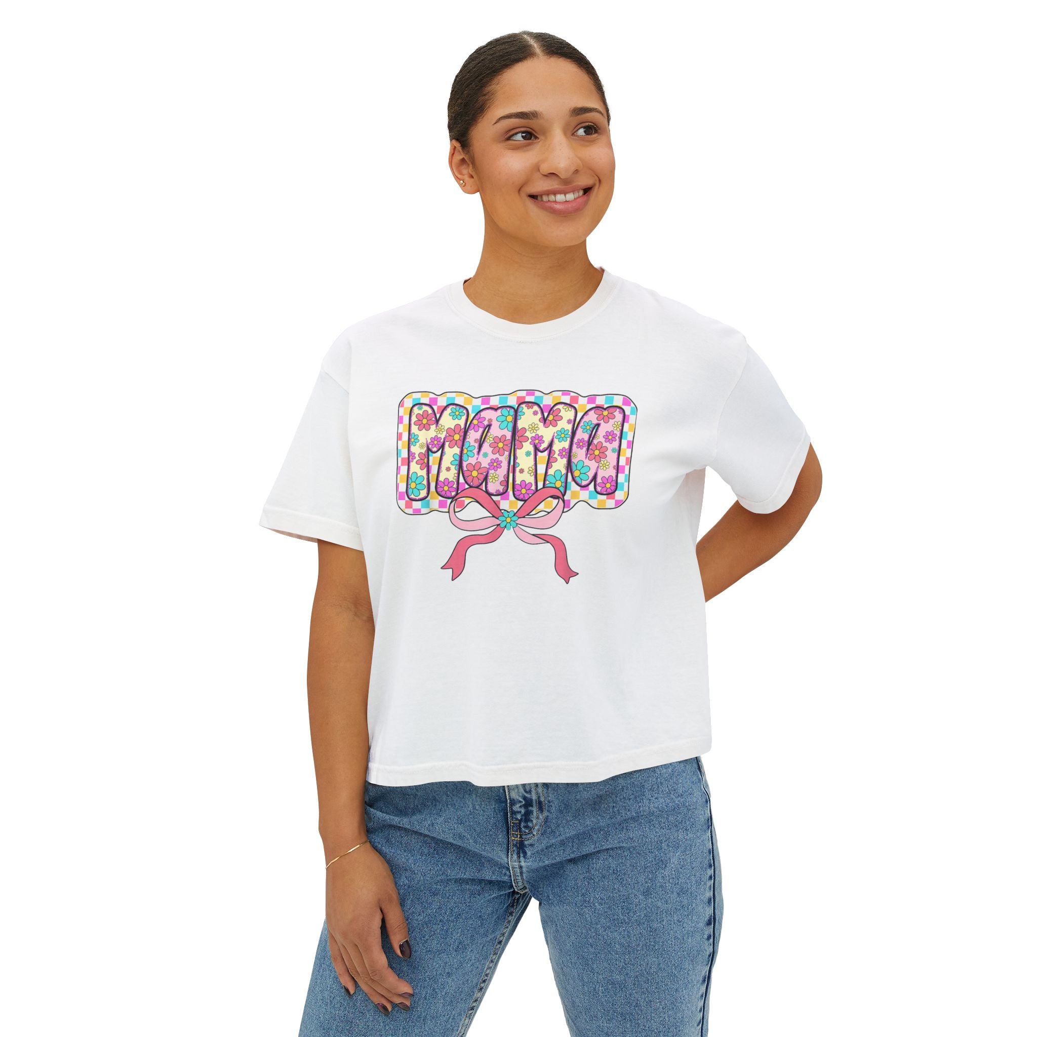 Mama Floral Bubble Tee