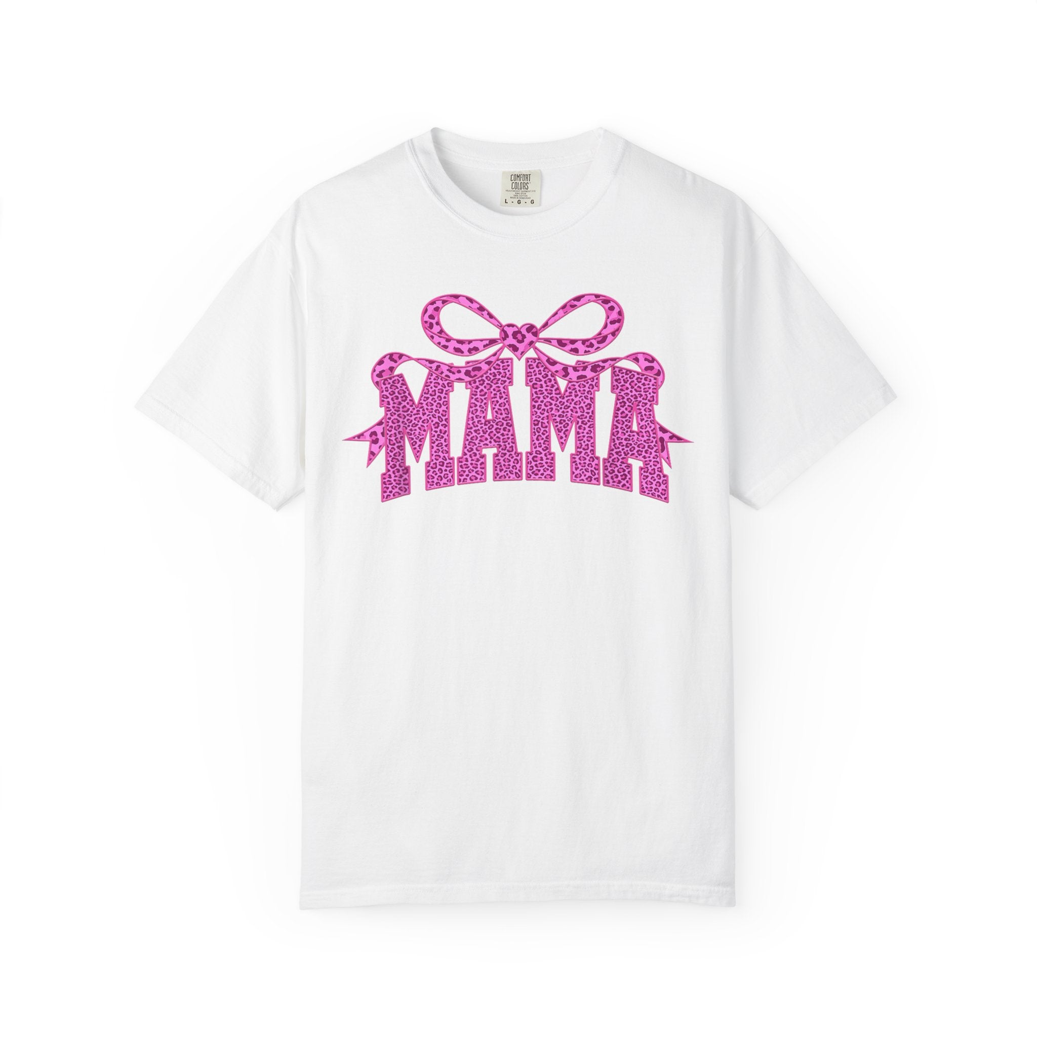 Mama Glitter Bow T-Shirt