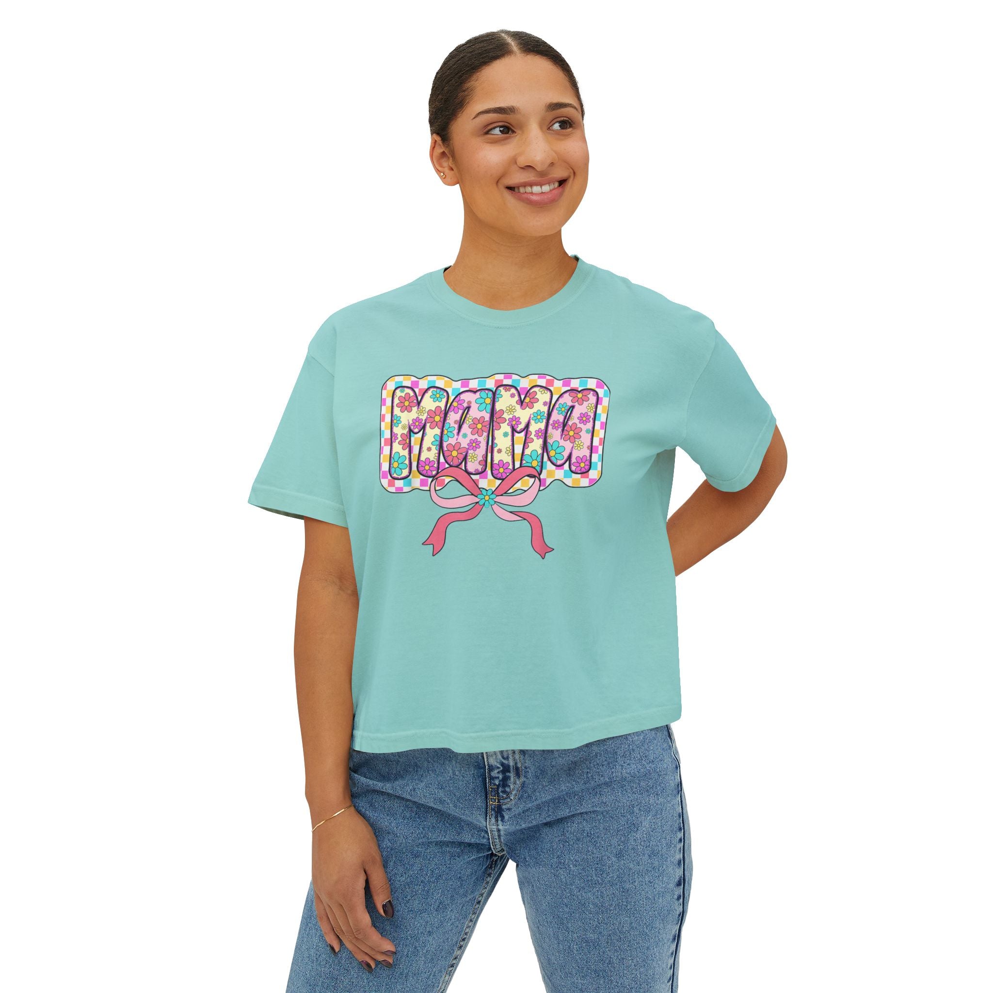 Mama Floral Bubble Tee