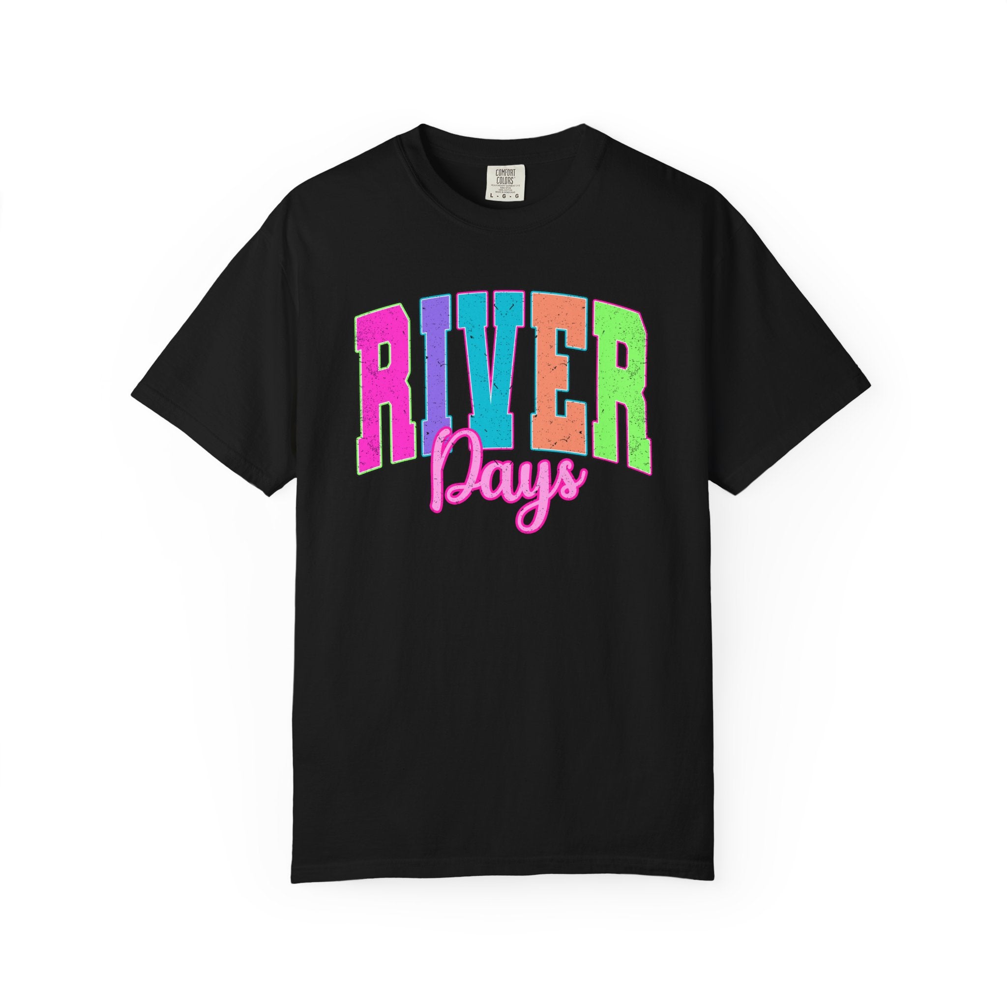 River Days T-Shirt — Colorful Retro Beach & River Vacation Tee
