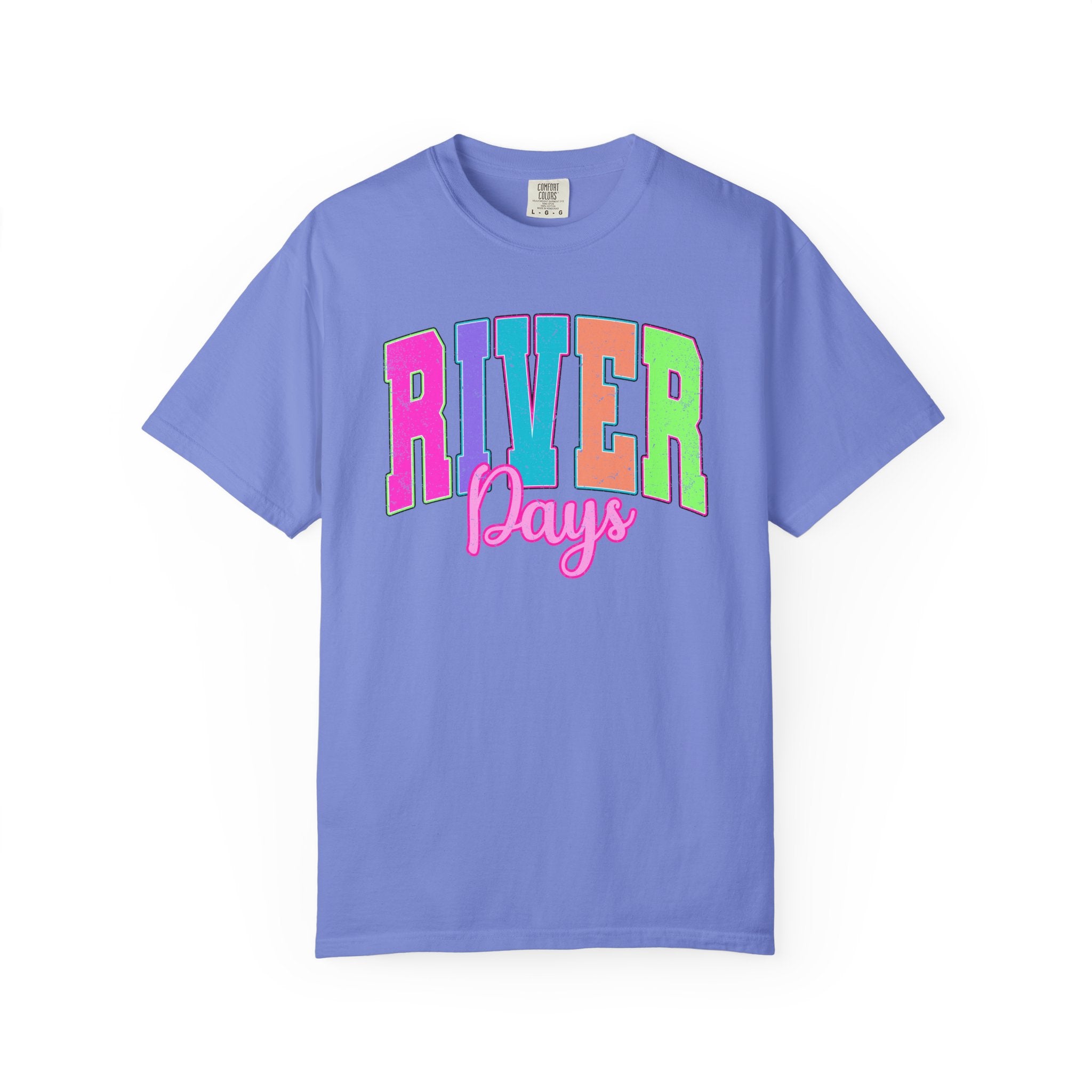 River Days T-Shirt — Colorful Retro Beach & River Vacation Tee