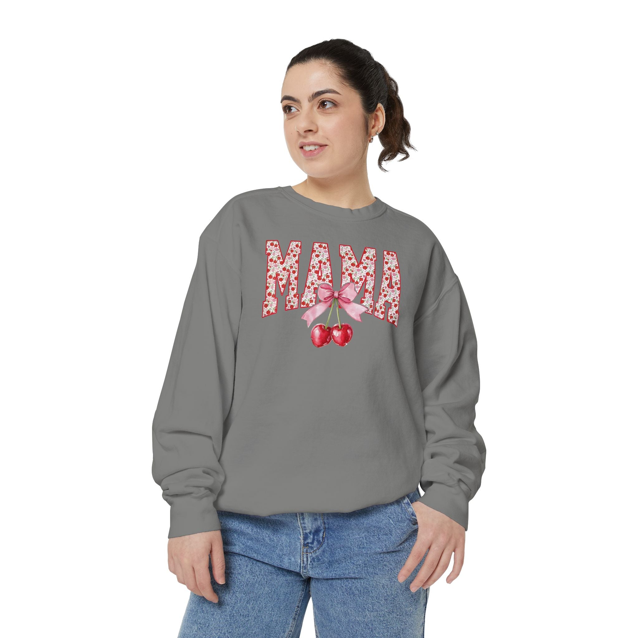 Mama Cherry Floral Sweatshirt