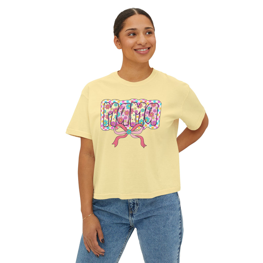 Mama Floral Bubble Tee