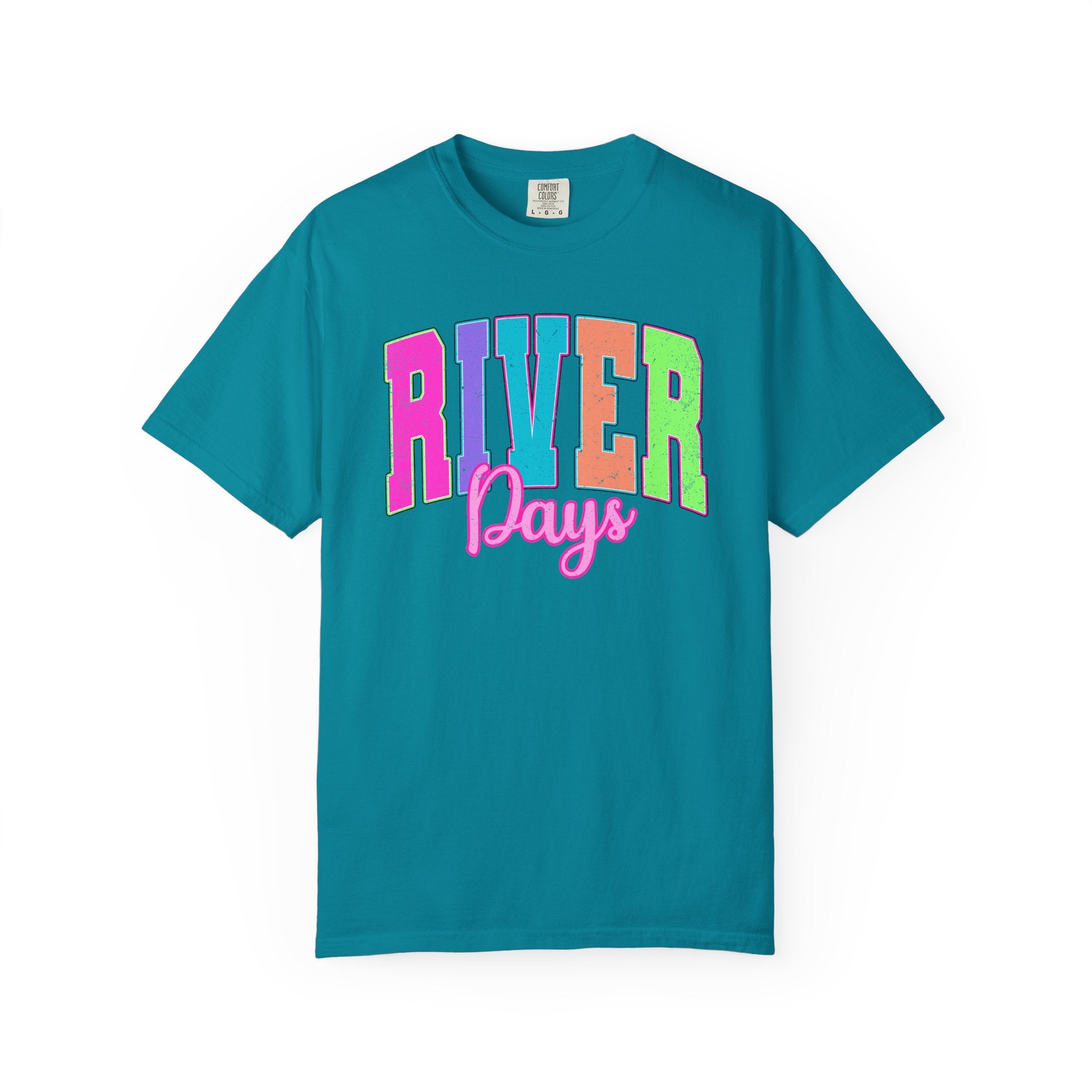 River Days T-Shirt — Colorful Retro Beach & River Vacation Tee