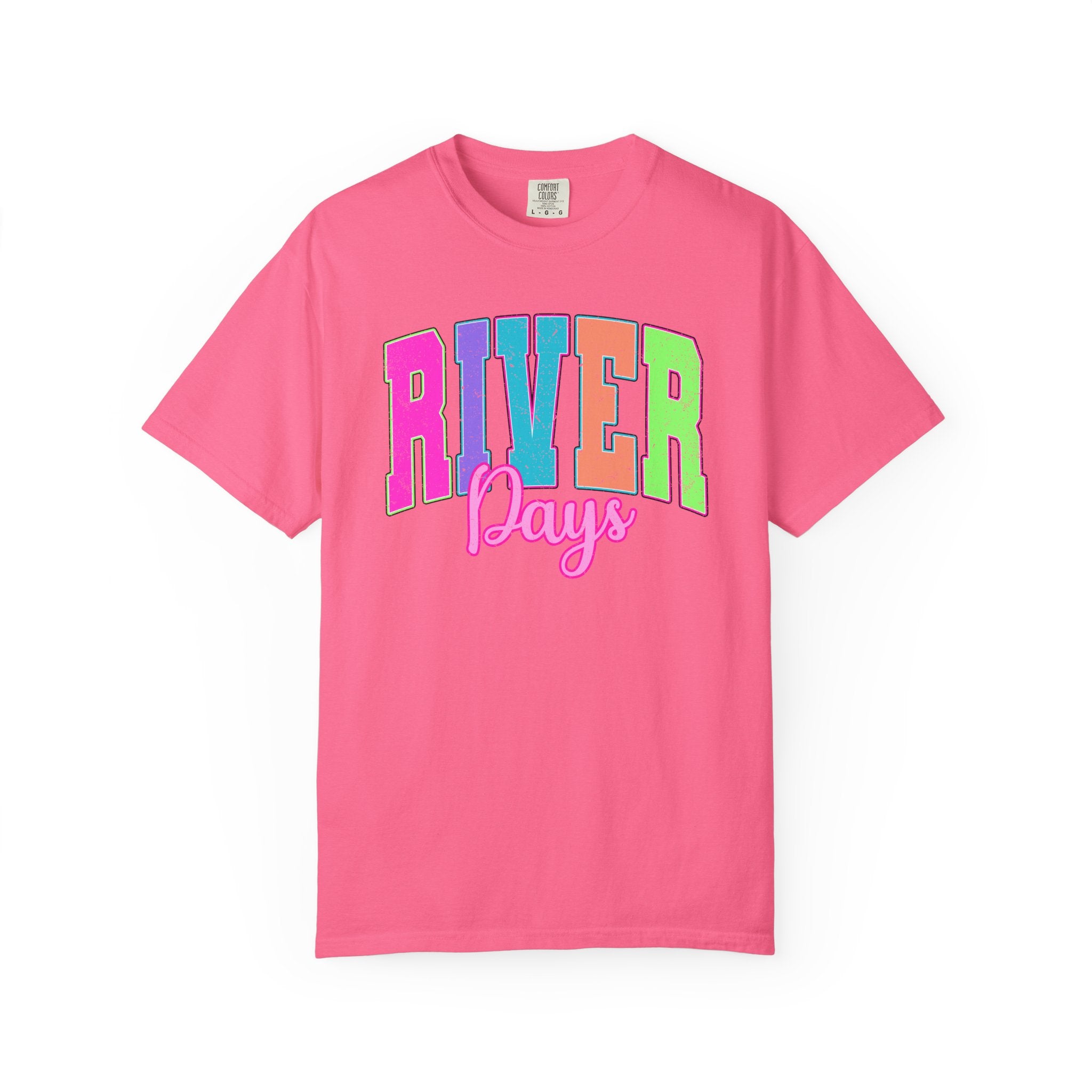 River Days T-Shirt — Colorful Retro Beach & River Vacation Tee