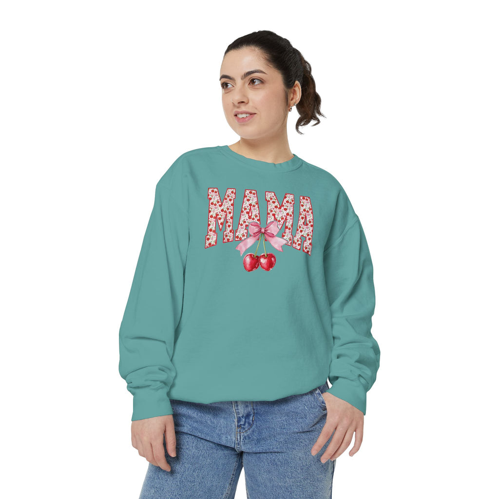Mama Cherry Floral Sweatshirt