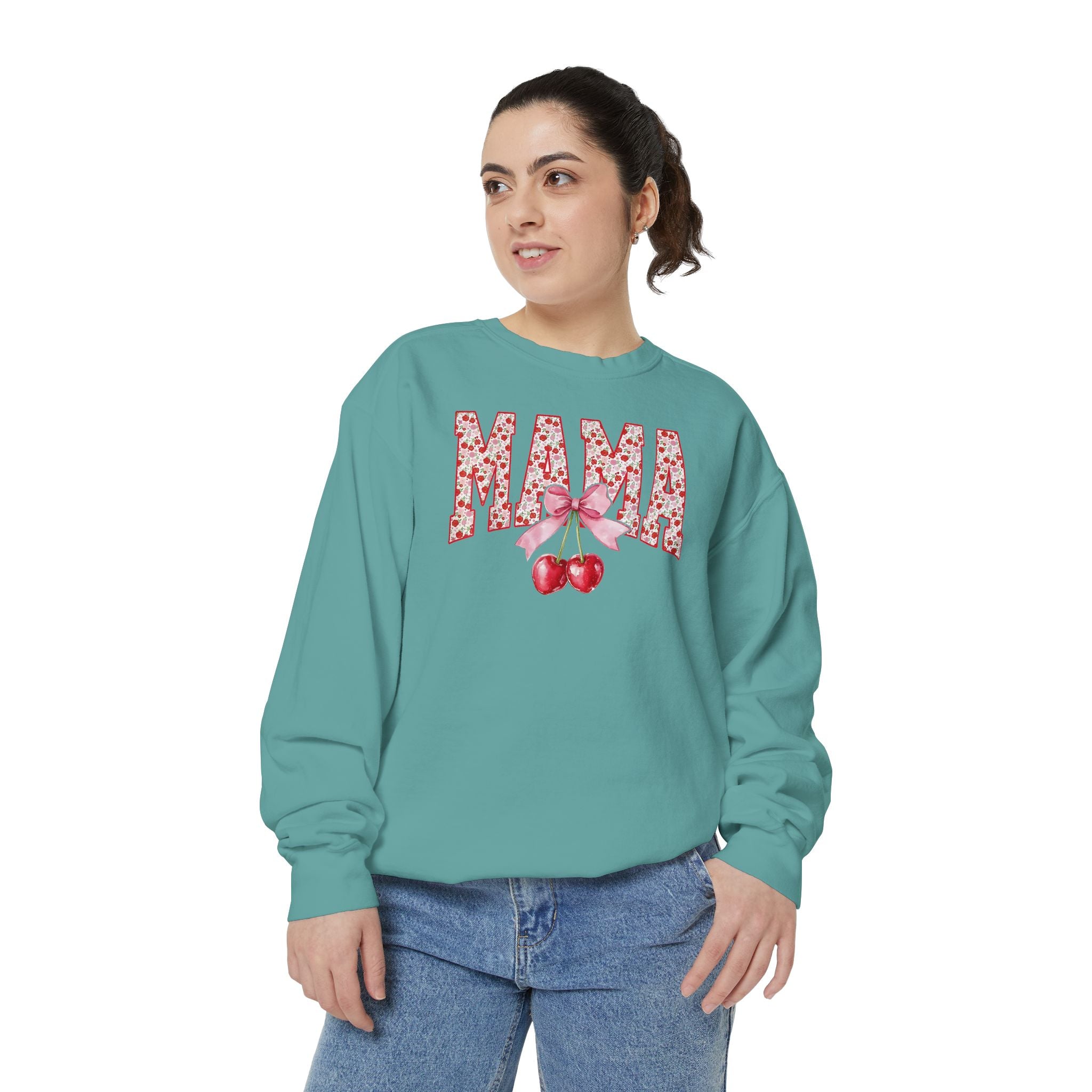 Mama Cherry Floral Sweatshirt