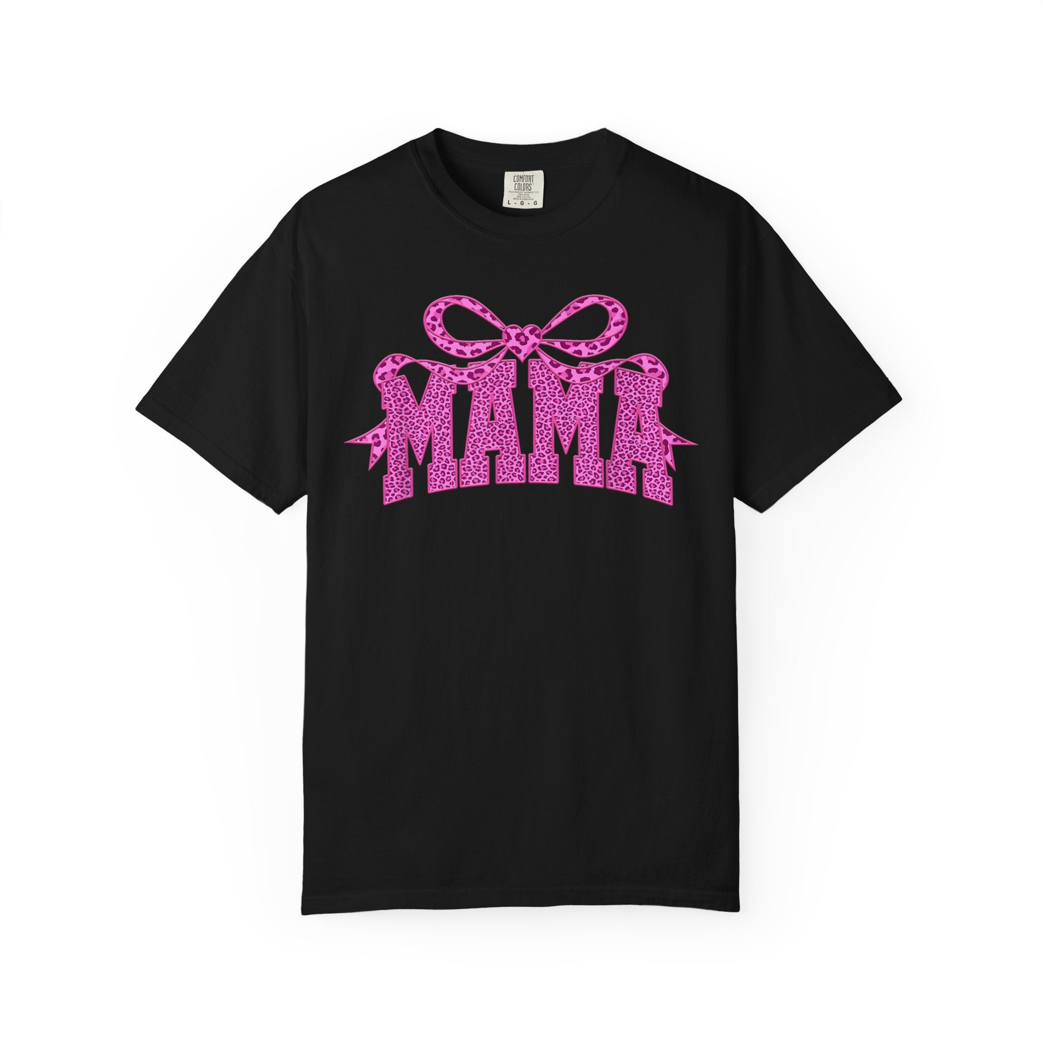 Mama Glitter Bow T-Shirt