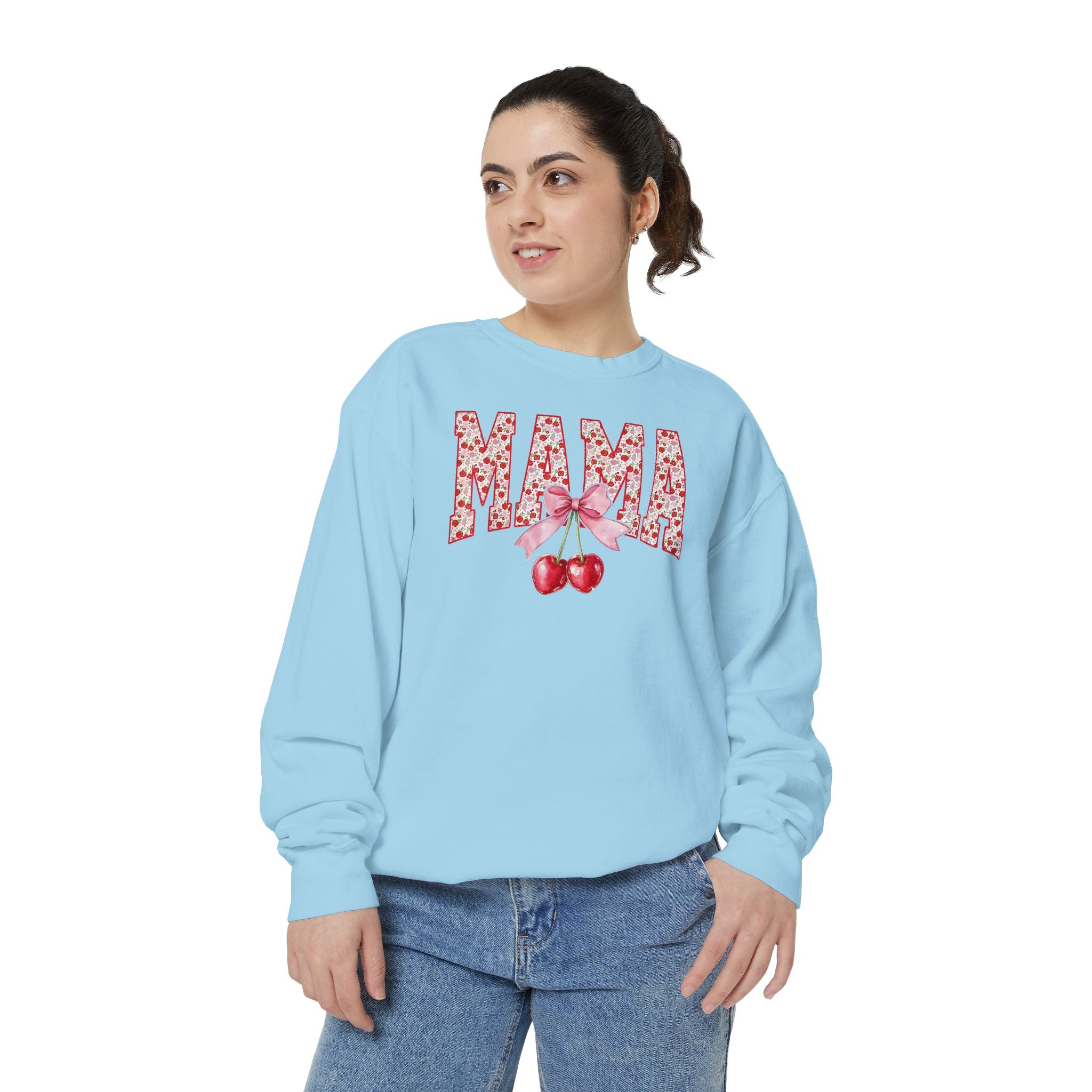 Mama Cherry Floral Sweatshirt