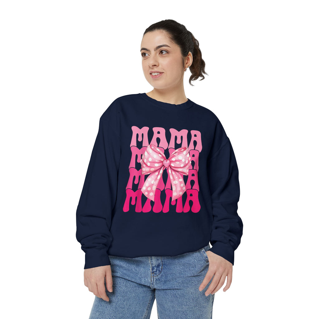Pink Bow Mama Graphic Sweatshirt