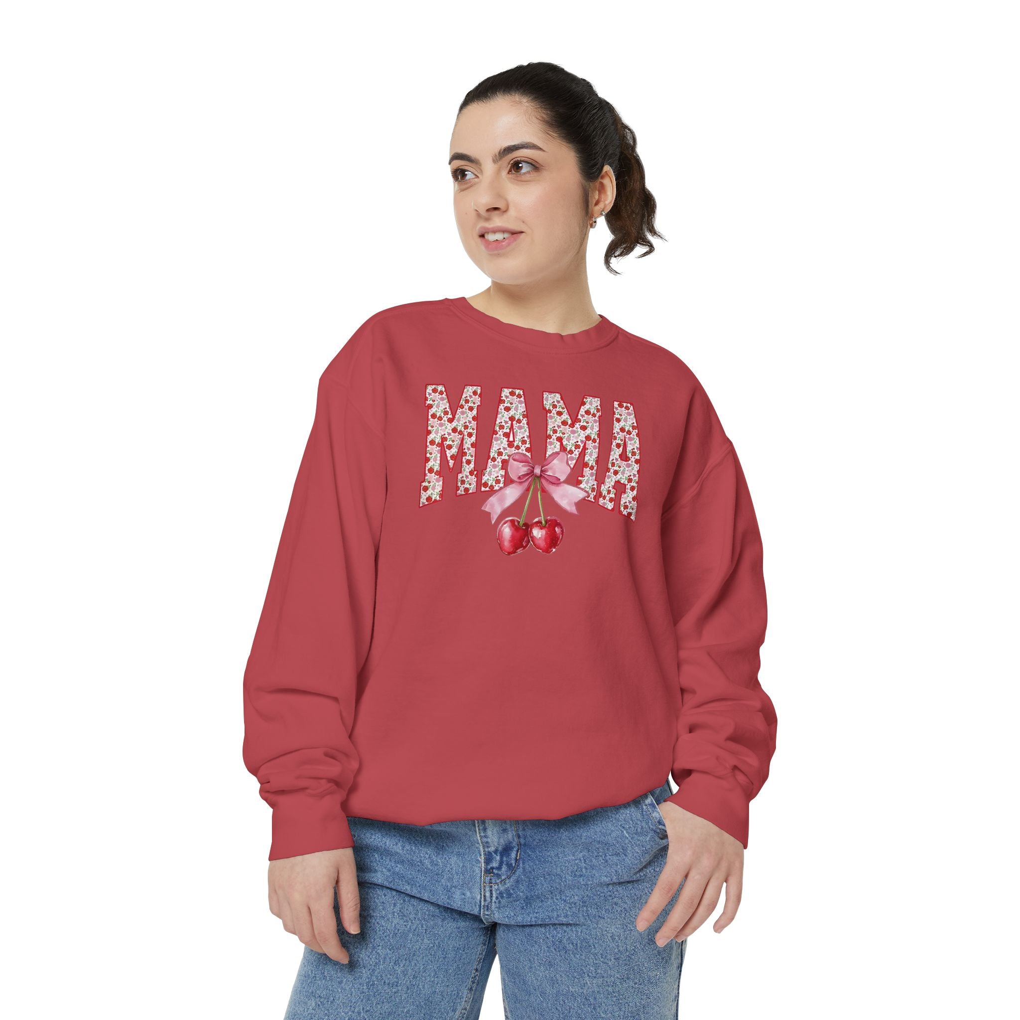 Mama Cherry Floral Sweatshirt
