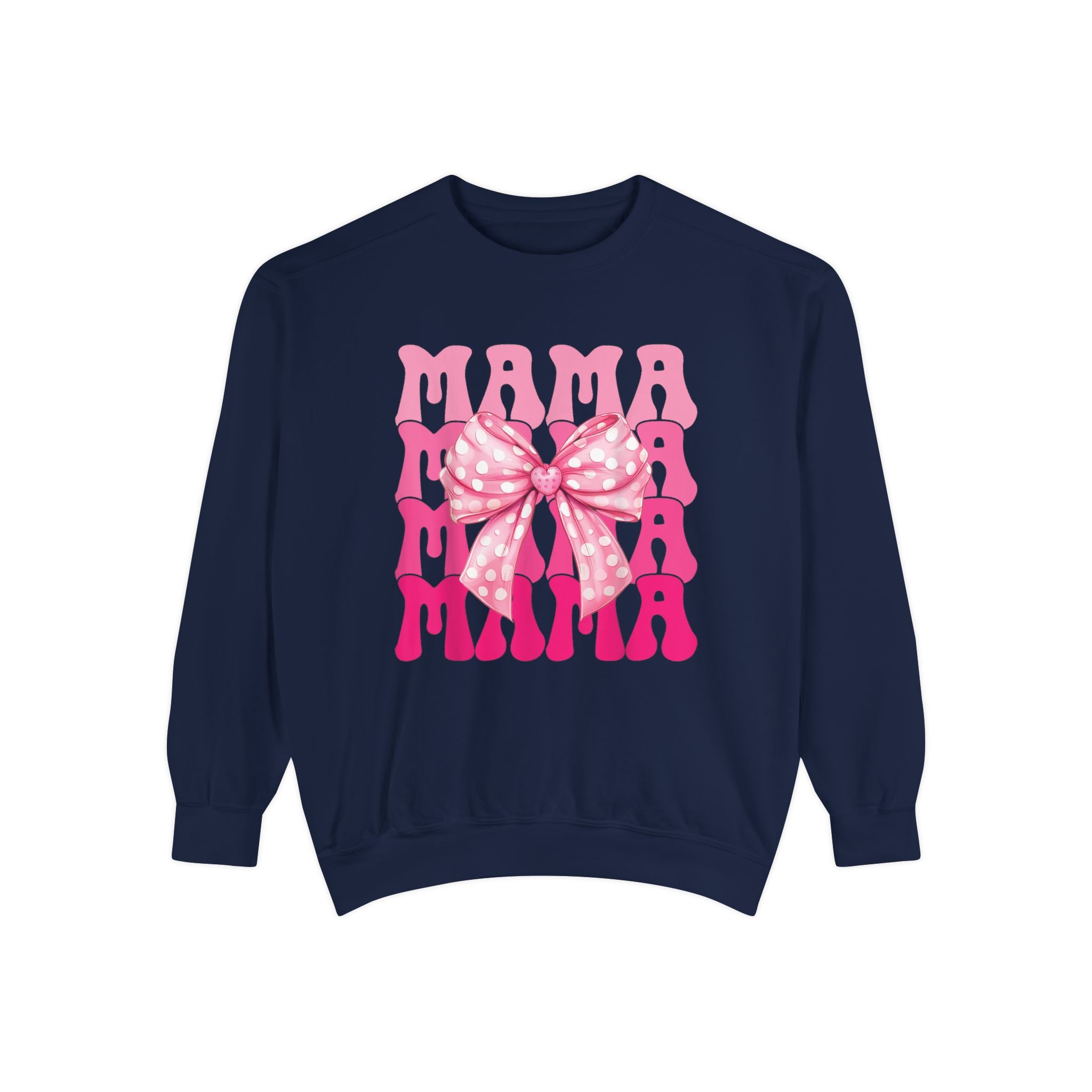 Pink Bow Mama Graphic Sweatshirt