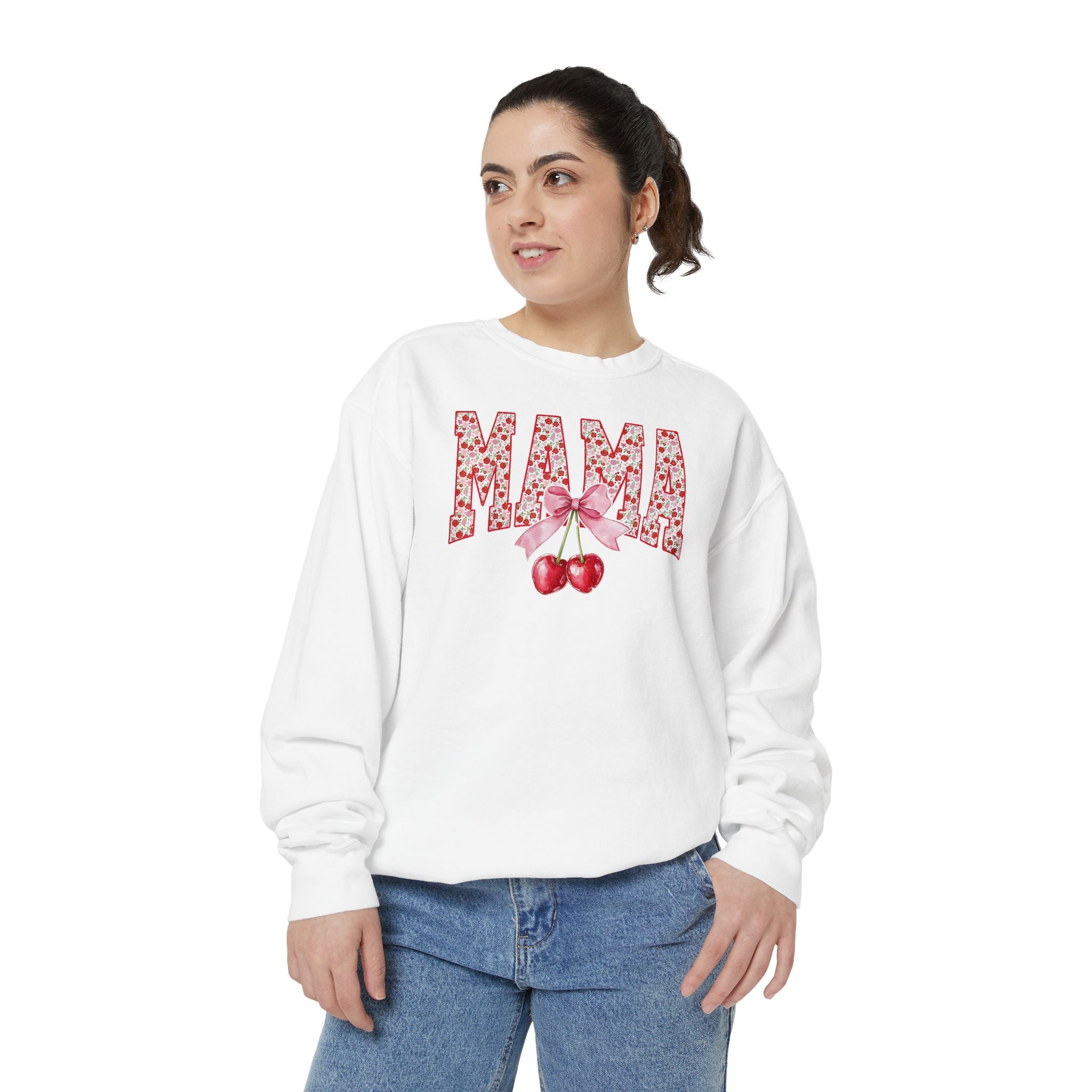 Mama Cherry Floral Sweatshirt