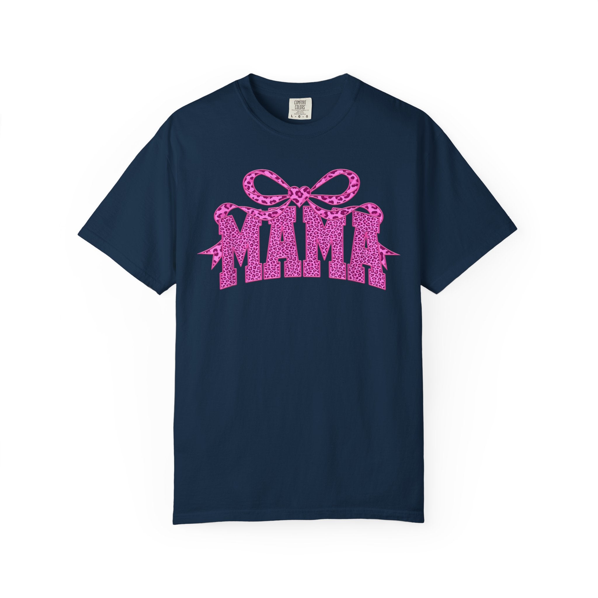 Mama Glitter Bow T-Shirt