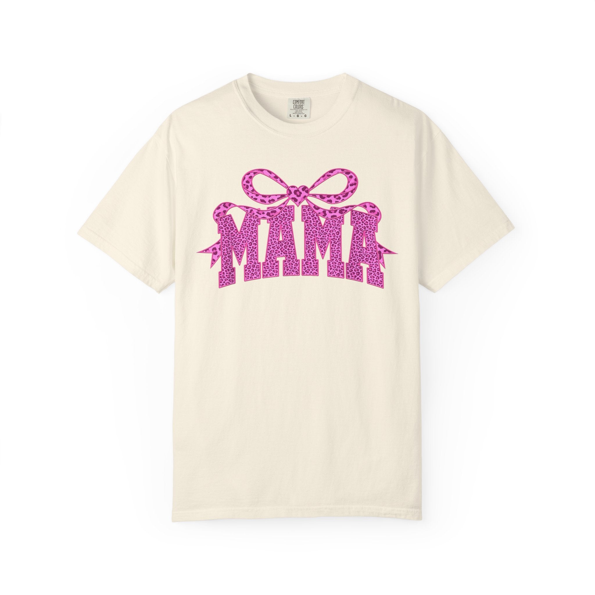 Mama Glitter Bow T-Shirt