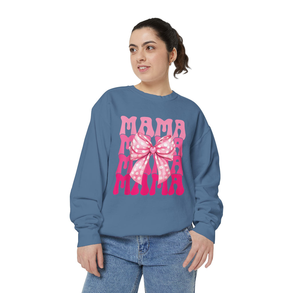 Pink Bow Mama Graphic Sweatshirt