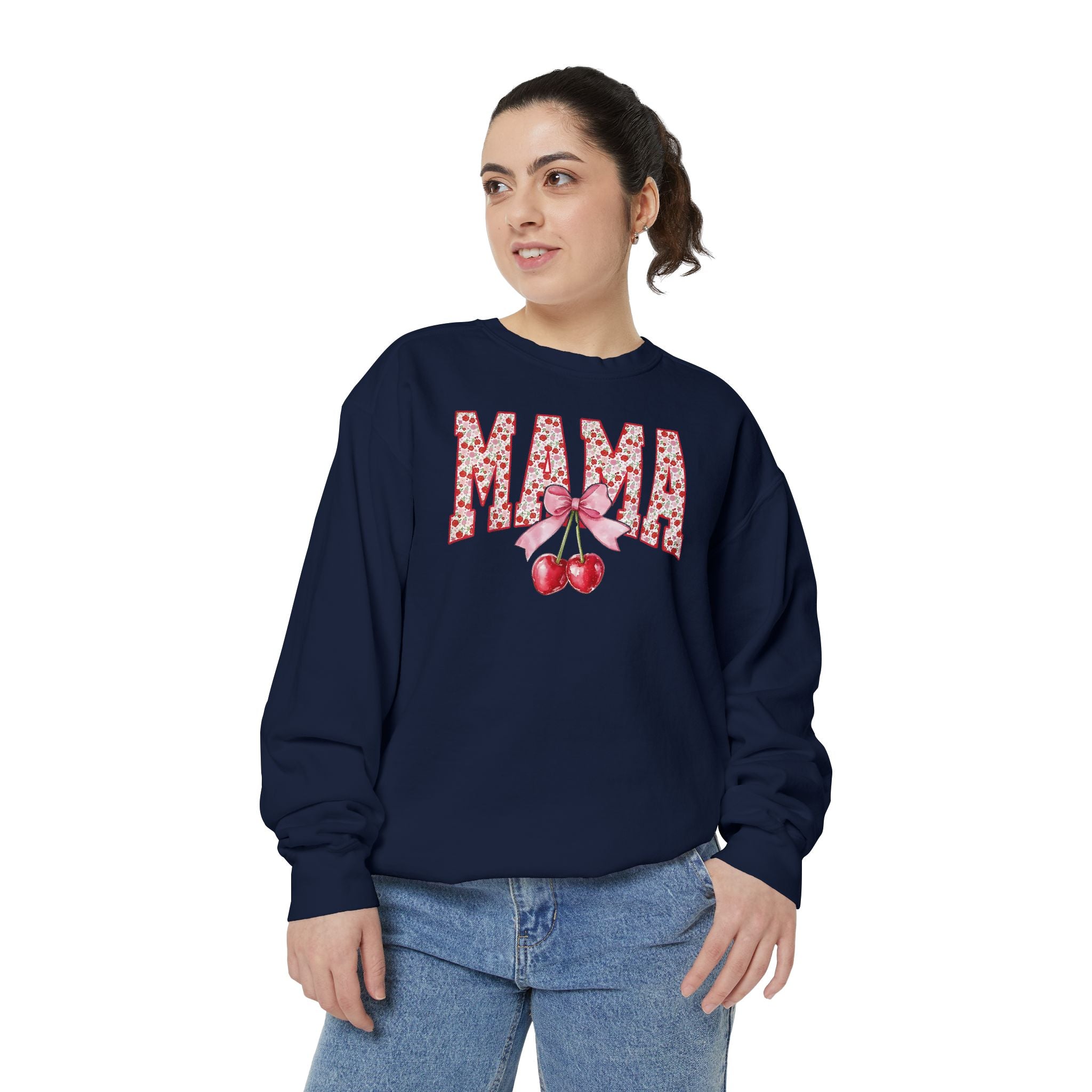 Mama Cherry Floral Sweatshirt