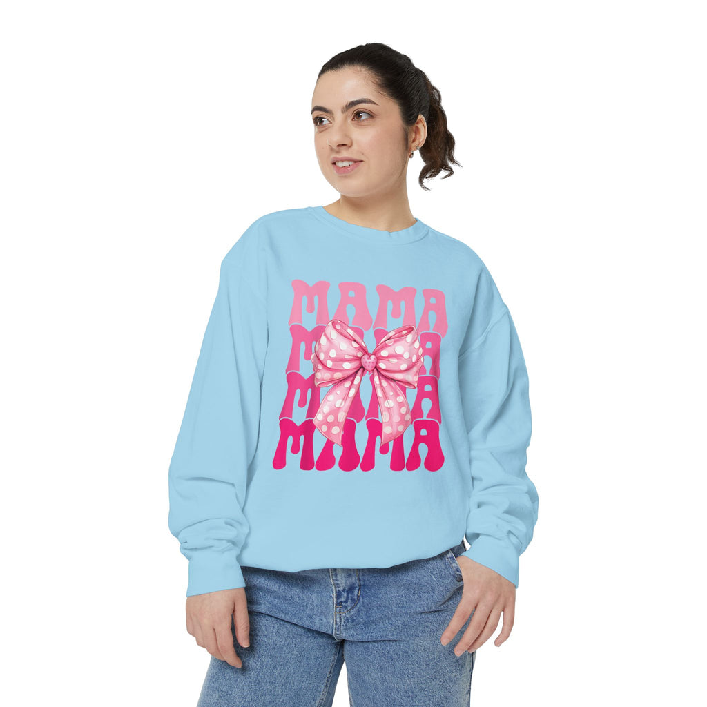 Pink Bow Mama Graphic Sweatshirt