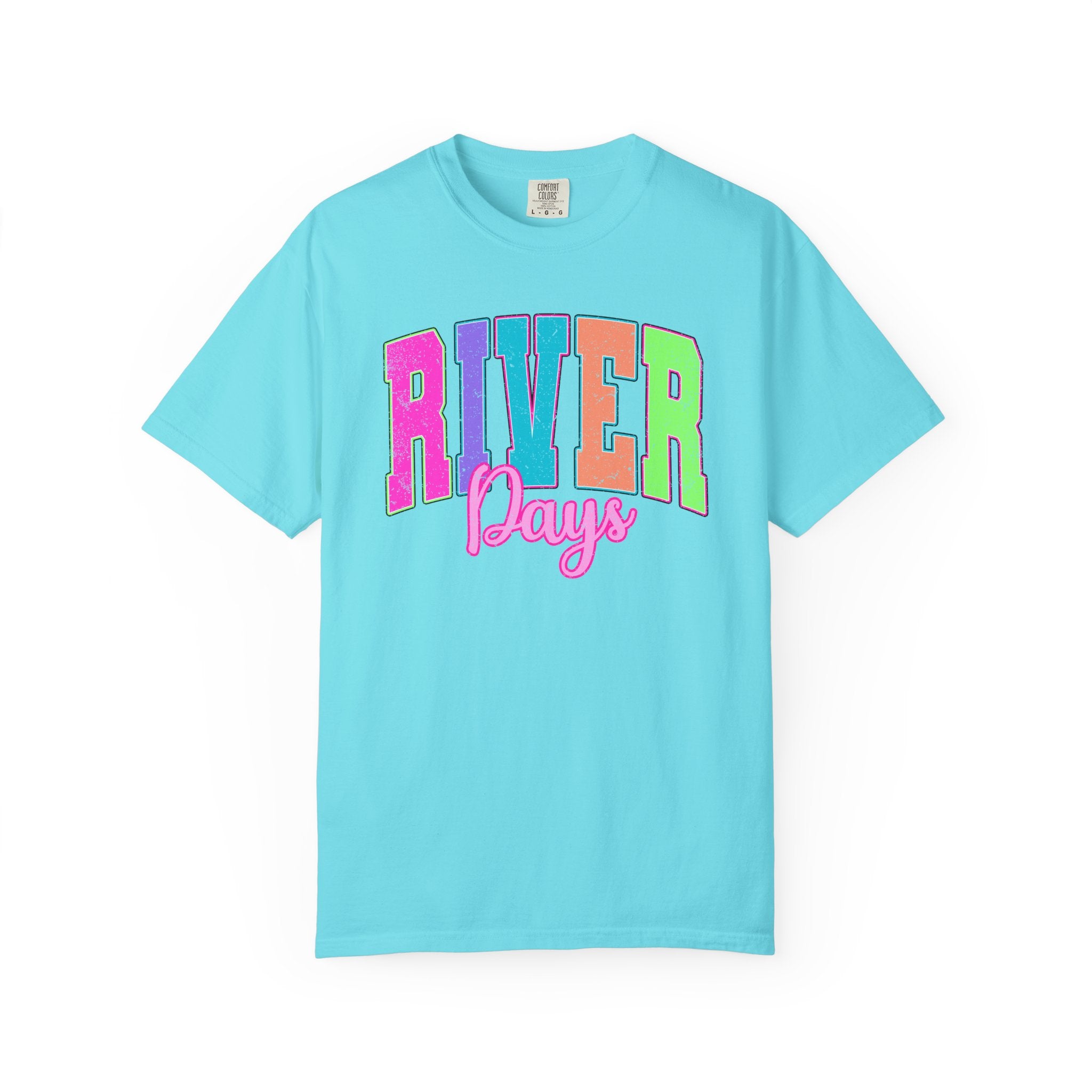 River Days T-Shirt — Colorful Retro Beach & River Vacation Tee