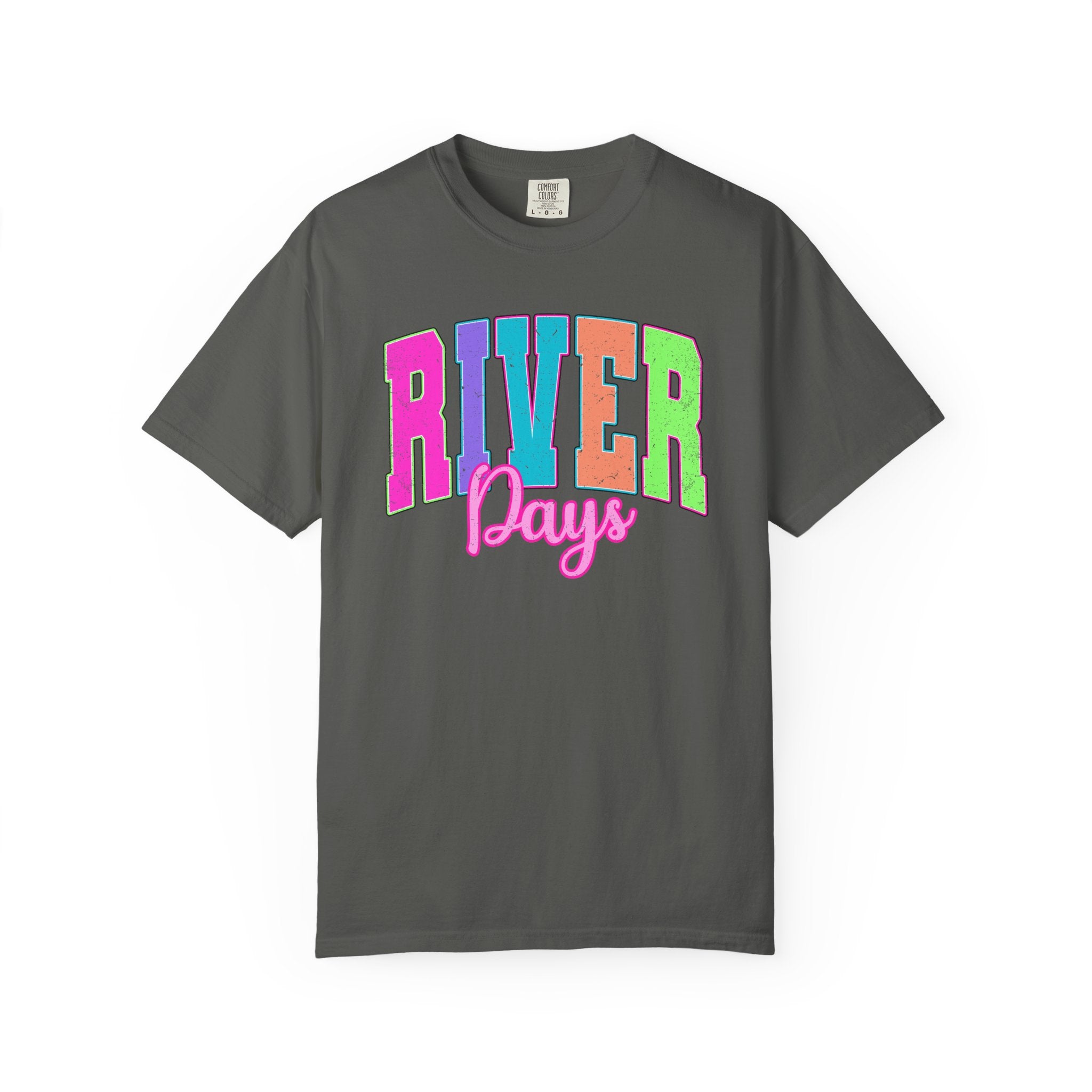 River Days T-Shirt — Colorful Retro Beach & River Vacation Tee