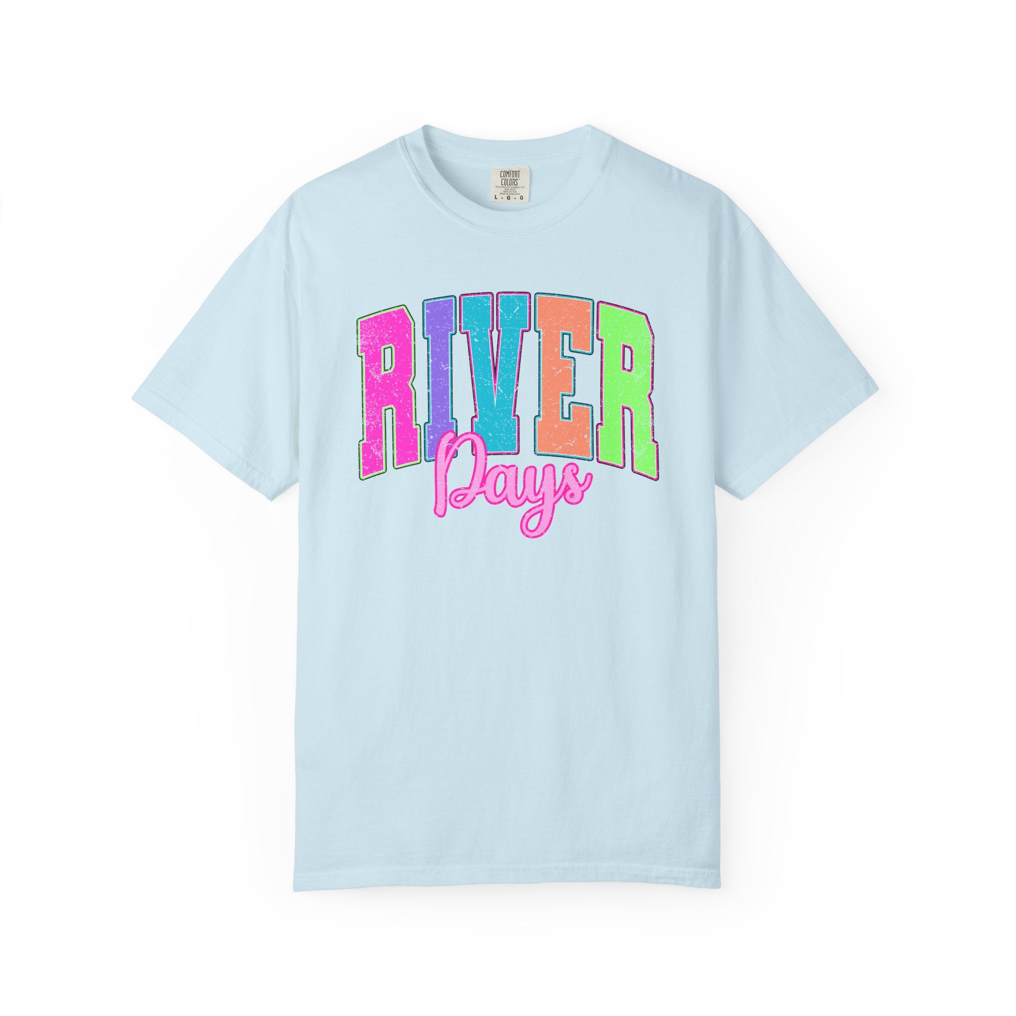 River Days T-Shirt — Colorful Retro Beach & River Vacation Tee