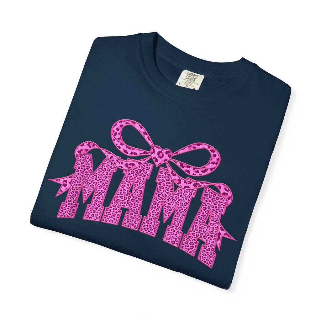 Mama Glitter Bow T-Shirt