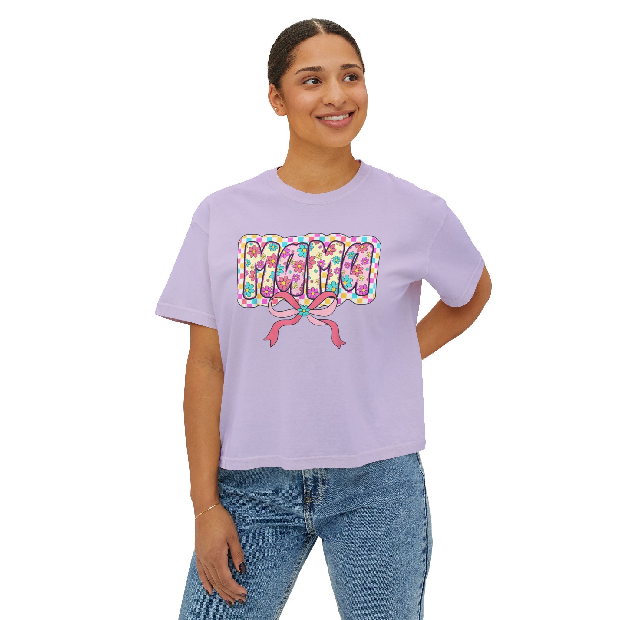 Mama Floral Bubble Tee