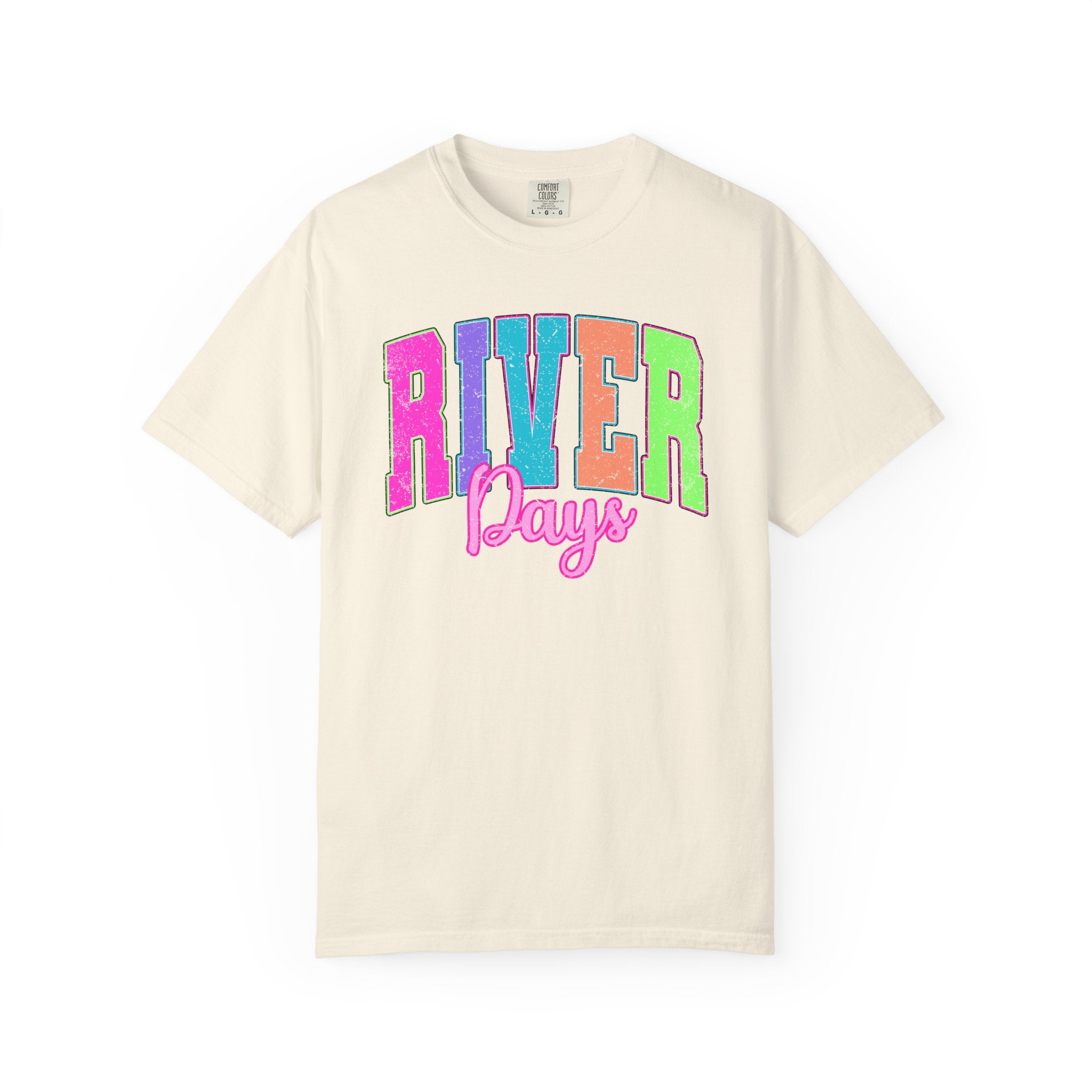 River Days T-Shirt — Colorful Retro Beach & River Vacation Tee