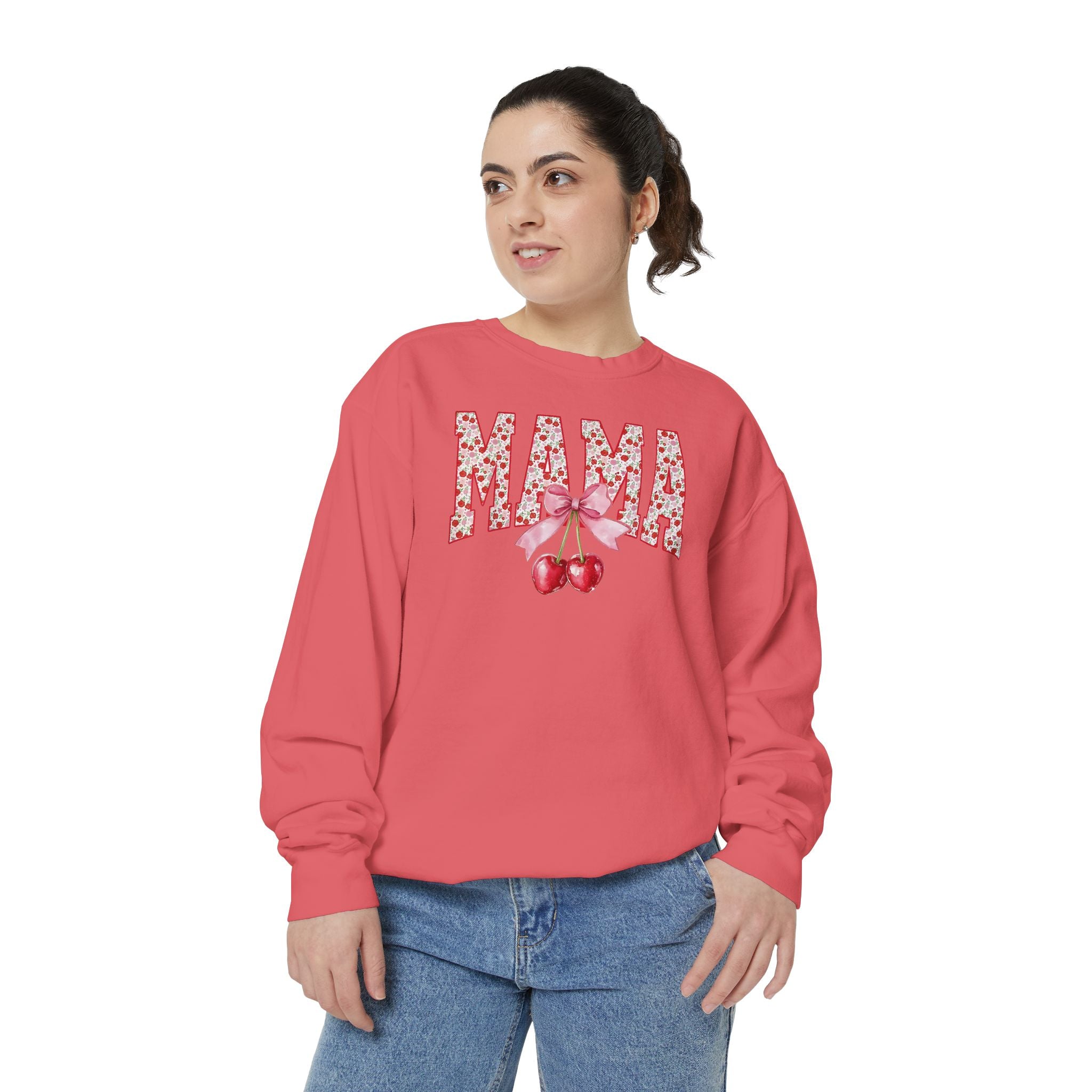 Mama Cherry Floral Sweatshirt
