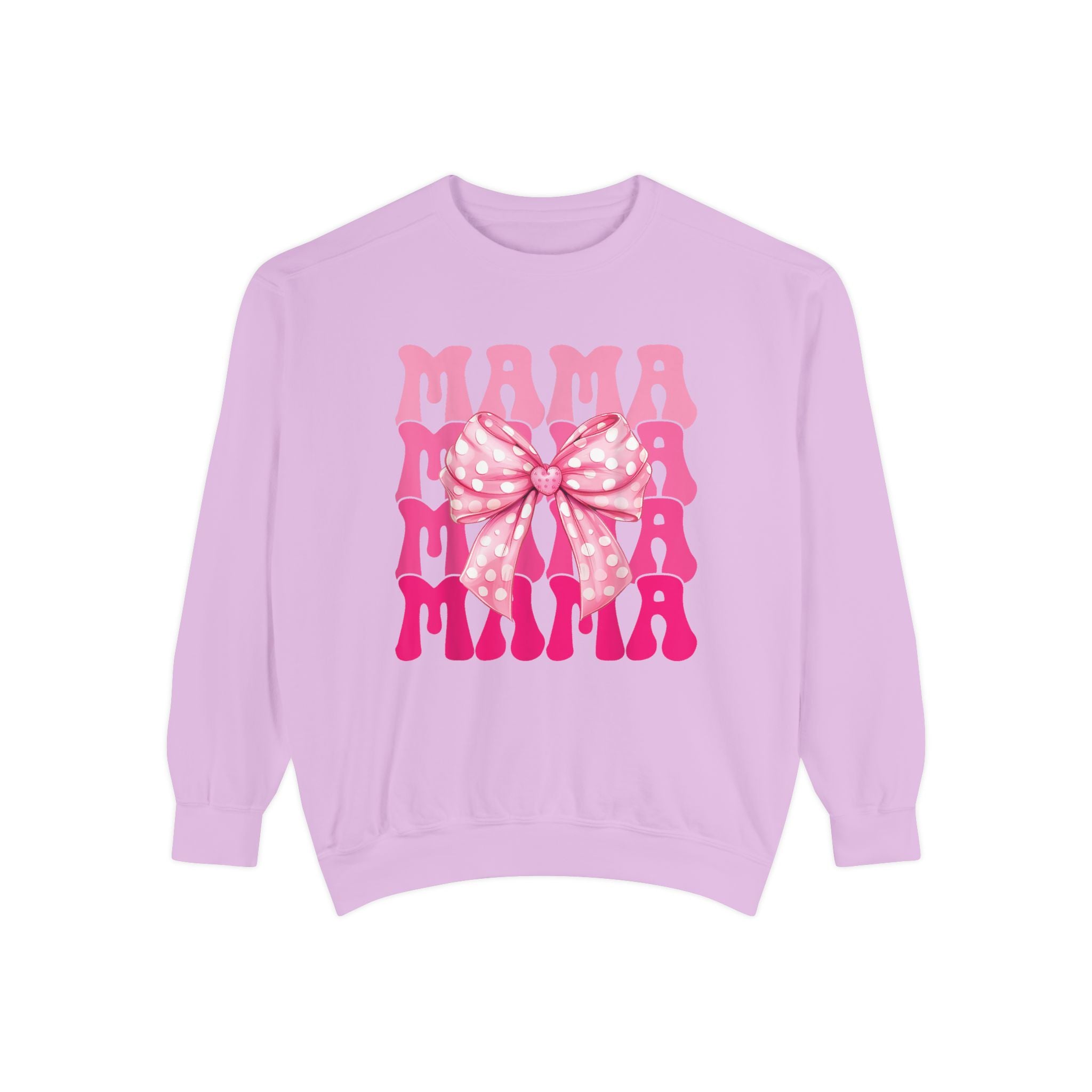 Pink Bow Mama Graphic Sweatshirt