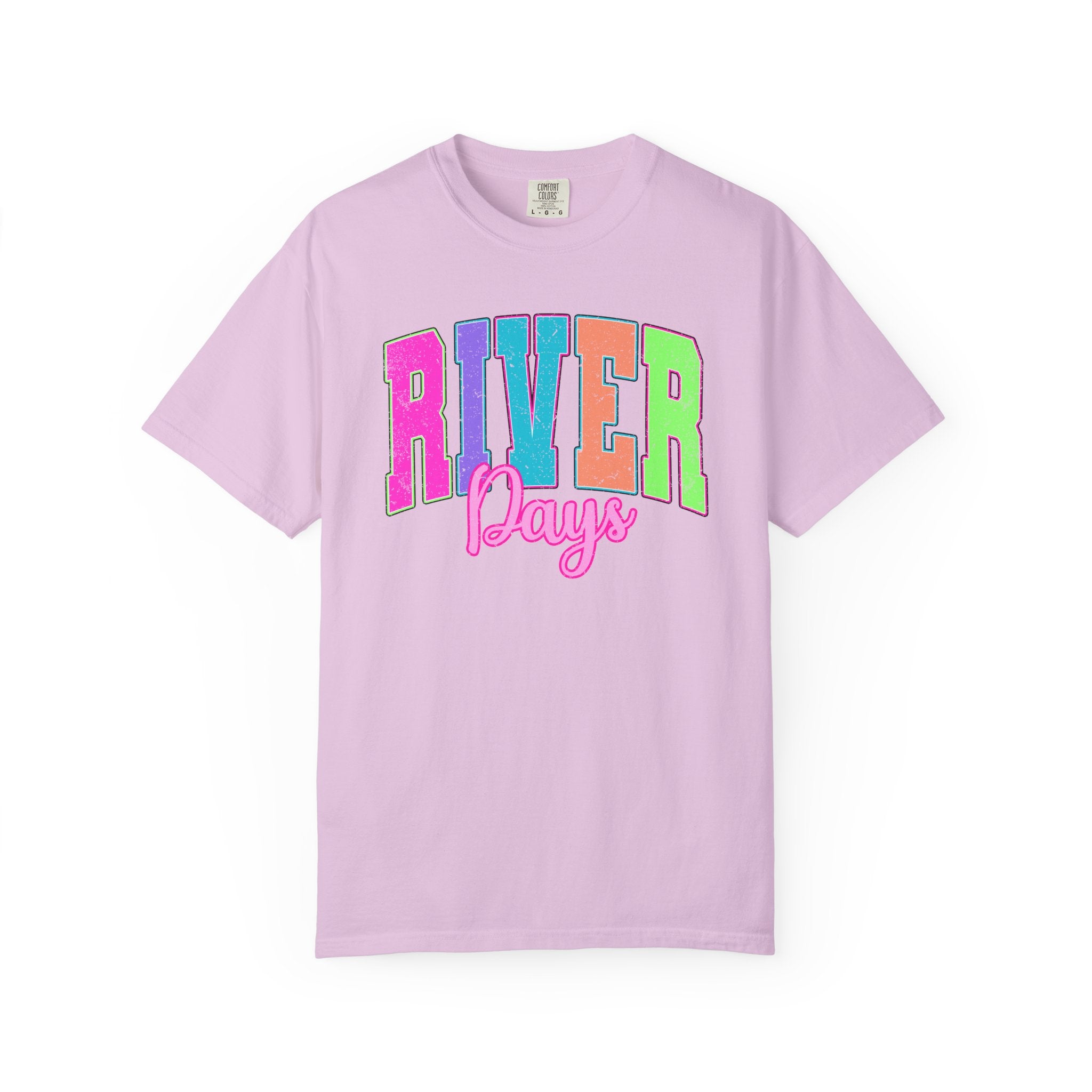 River Days T-Shirt — Colorful Retro Beach & River Vacation Tee