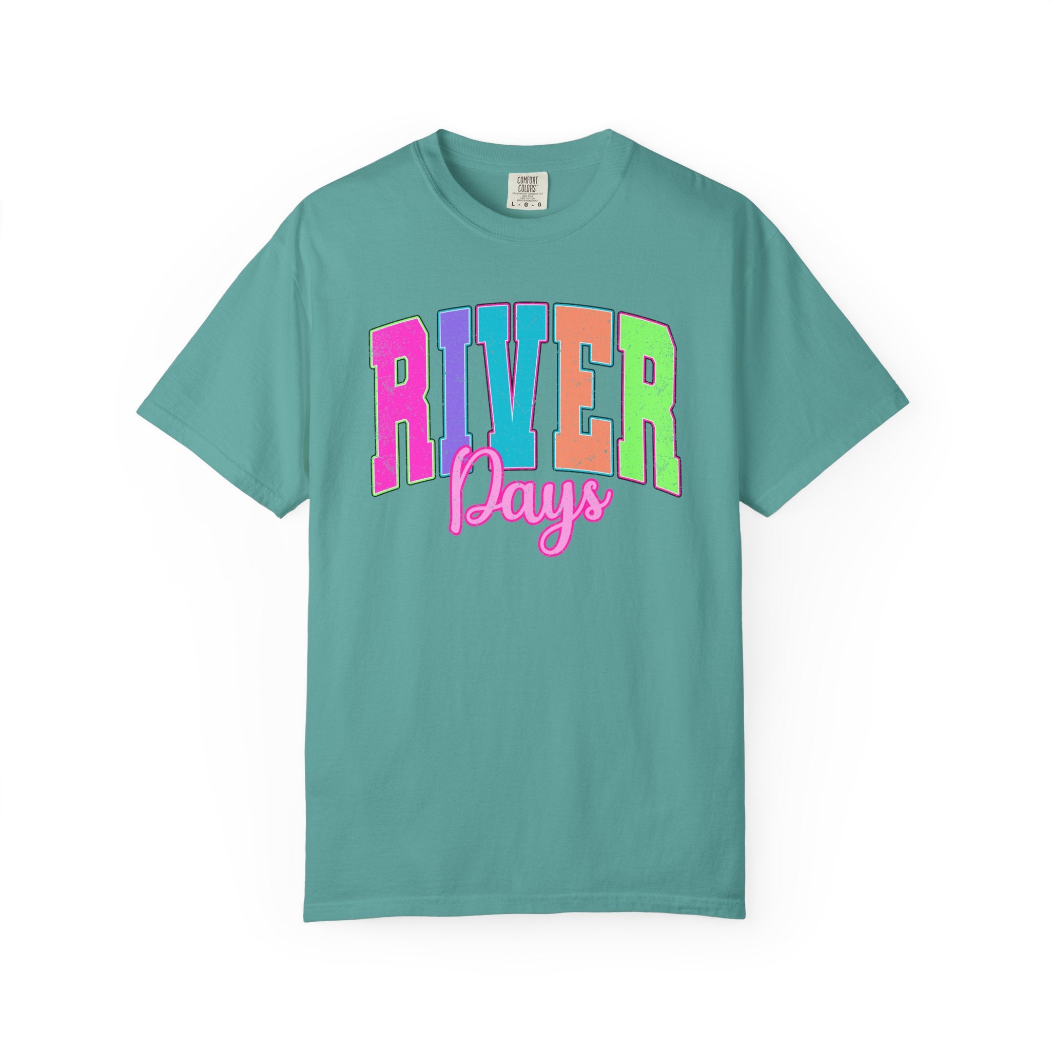 River Days T-Shirt — Colorful Retro Beach & River Vacation Tee